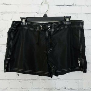 Zeroxposur Black SWIM SHORTS WITH INNER LINING...